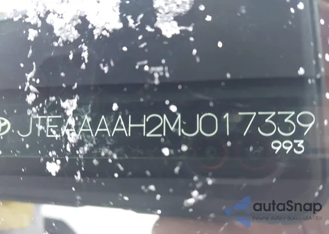 2021 Toyota Venza Xle from USA, damaged, VIN JTEAAAAH2MJ017339